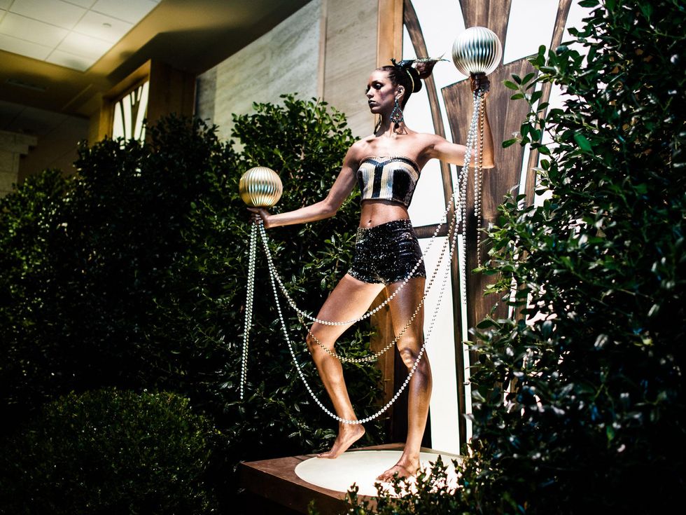 Model at Crystal Charity Ball 2013