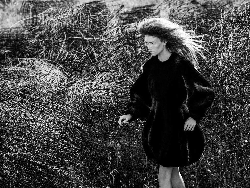 Models.com photo shoot in Marfa, Texas