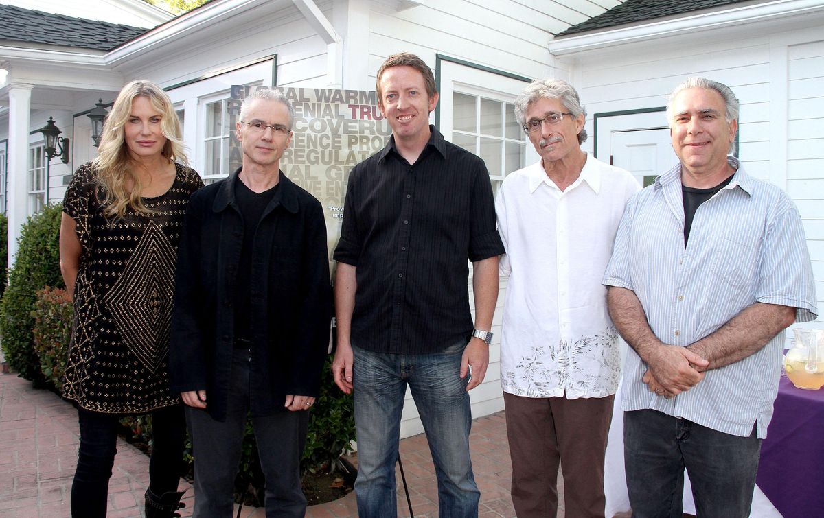 From left: Greedy Lying Bastards executive producer Daryl Hannah, composer  Michael Brook, director Craig Rosebraugh, director of photography Carl  Bartels, co-writer Patrick Gambuti Jr. - CultureMap Dallas