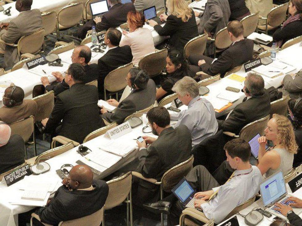 Mondo Cinema, Greedy Lying Bastards, UNFCCC Interim Kyoto conference, Bonn, Germany, 2010