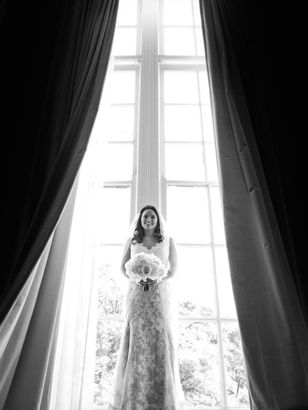 Monica Kitt Wedding, BW portrait