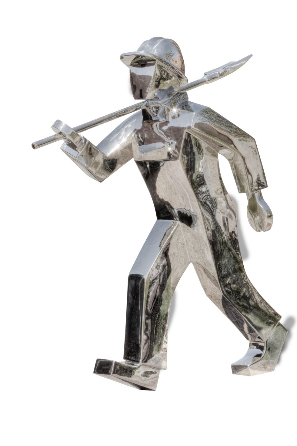 Mr. Green Jeans metal sculpture at Hotel Lumen