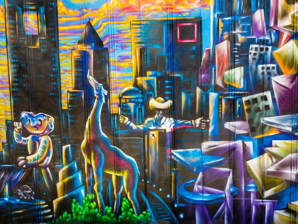 Mural at Bryan Street Tavern in Dallas