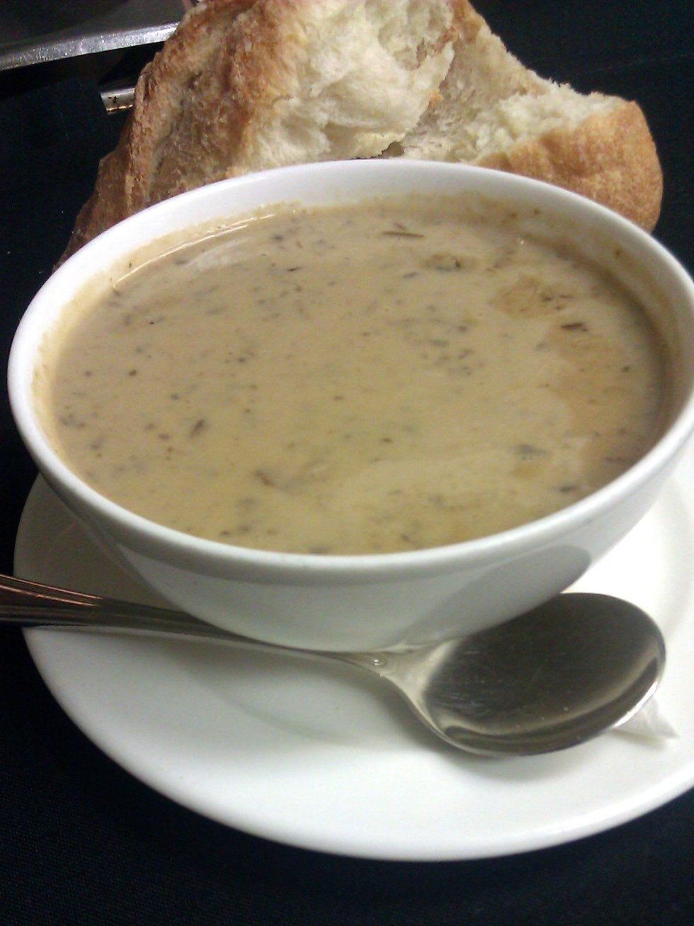 Mushroom soup at The Grape restaurant in Dallas