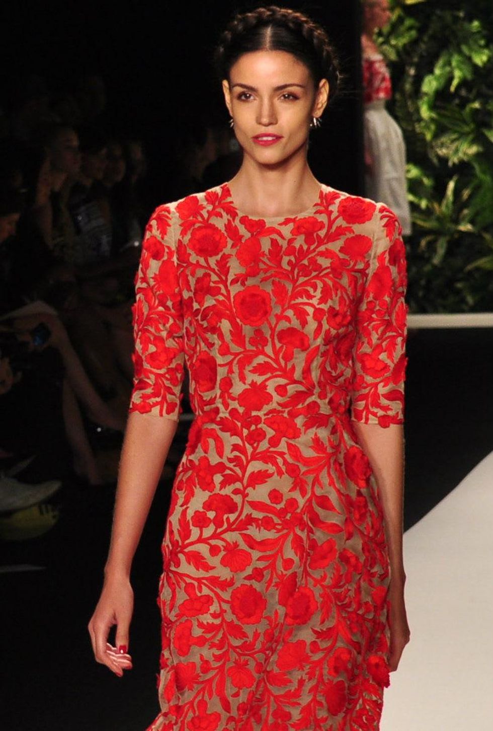 Naeem Khan floral dress, spring collection 2014