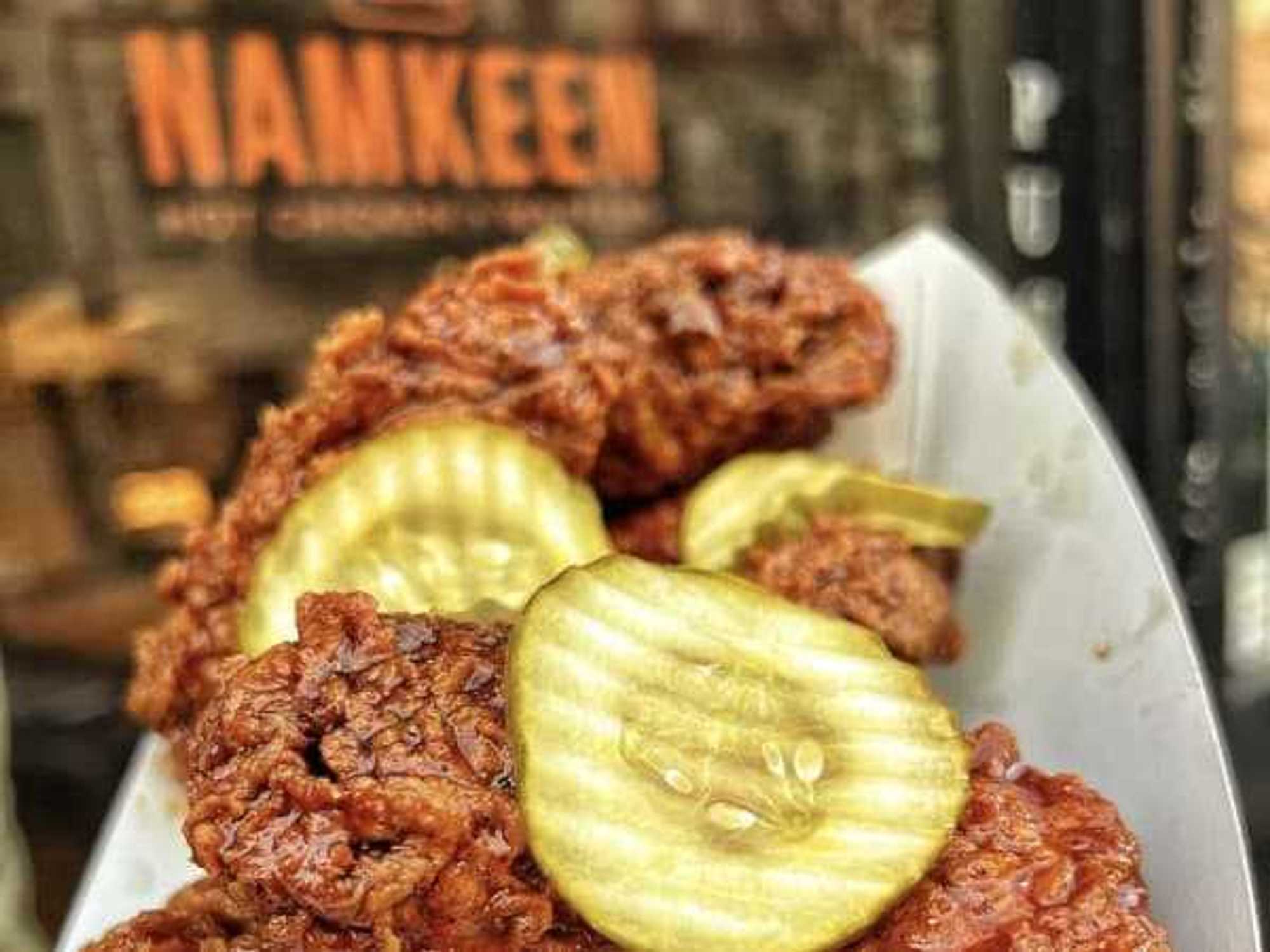 Namkeen's Nashville-style hot chicken infused with authentic Pakistani spices.