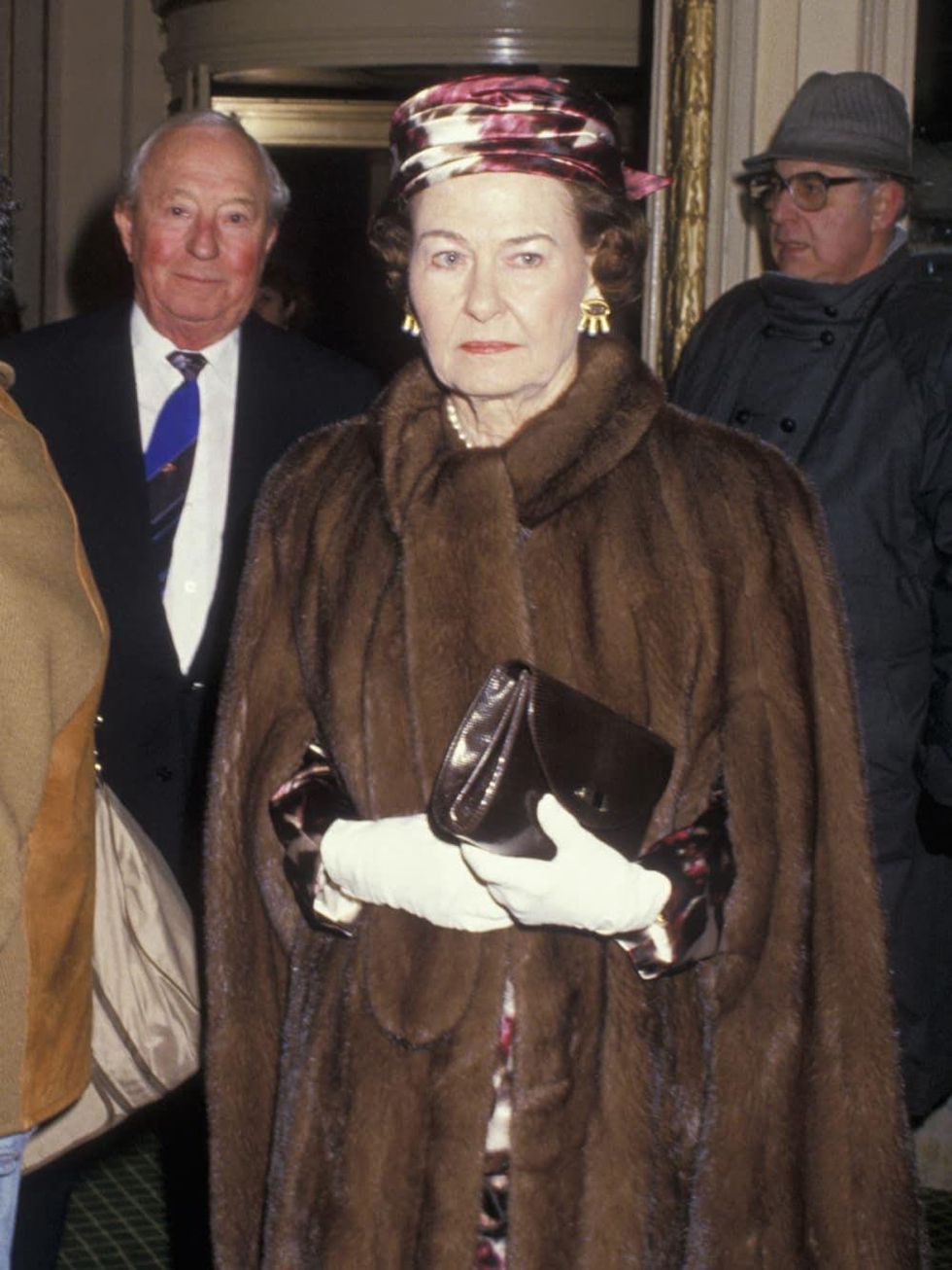 Nancy Lee Bass, wedding of Sid Bass and Mercedes Kellogg at Plaza Hotel in New York City, Dec. 10, 1988
