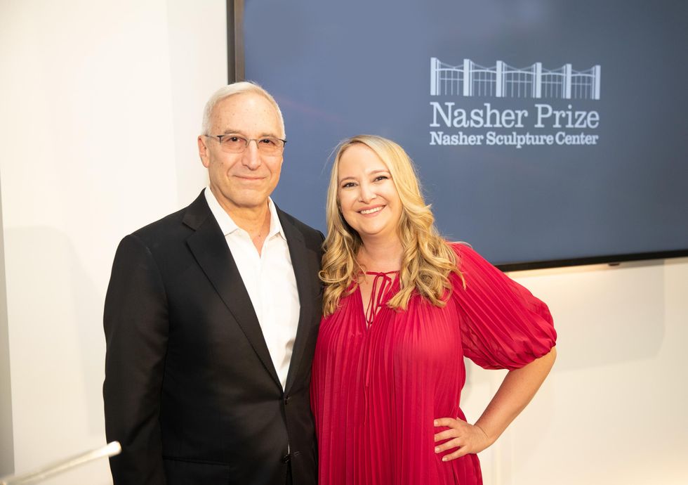 Nasher Sculpture Center director Jeremy Strick, Nasher Prize co-chair Grace Cook