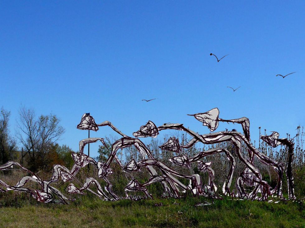 Nasher Xchange sculpture by Ruben Ochoa