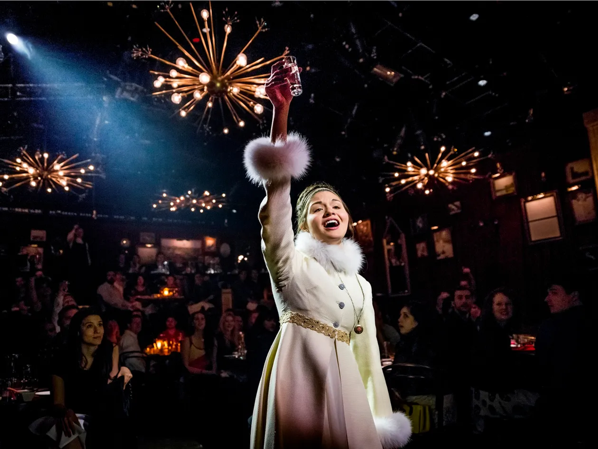 Natasha, Pierre, and the Great Comet of 1812 Off Broadway.