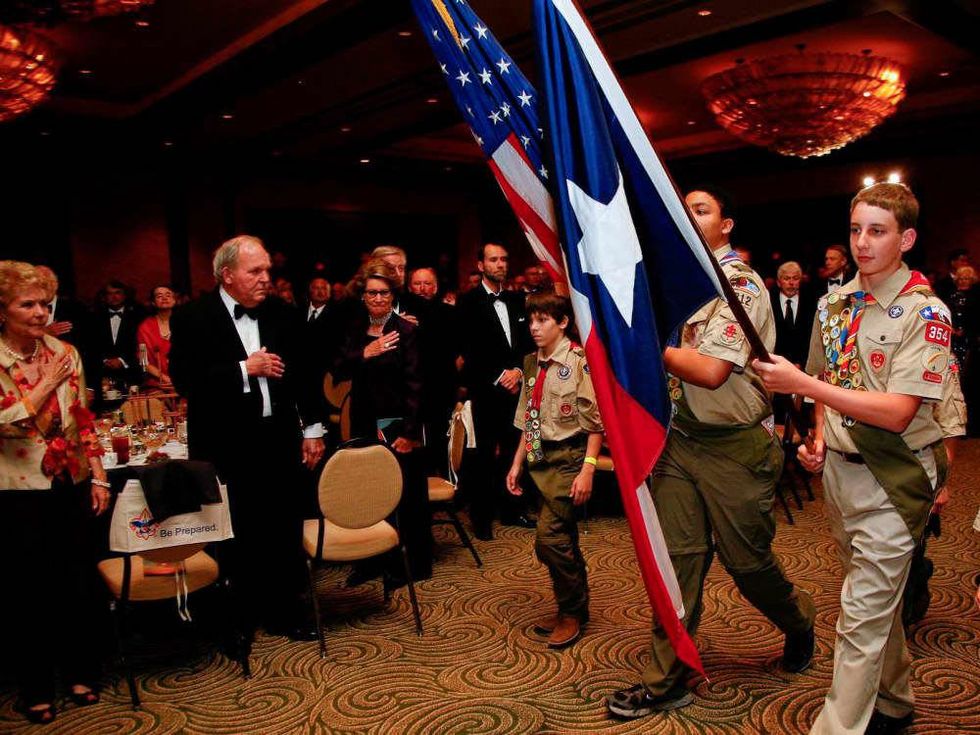 News_Boy Scouts dinner_April 2011_Color Guard