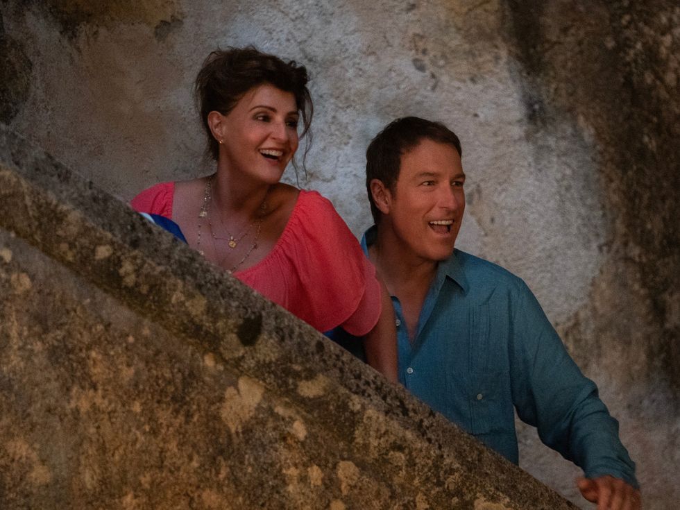 Nia Vardalos and John Corbett in My Big Fat Greek Wedding 3