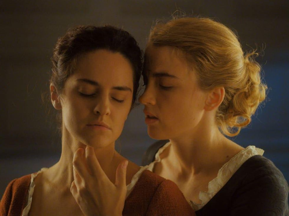 No\u00e9mie Merlant and Ad\u00e8le Haenel in Portrait of a Lady on Fire