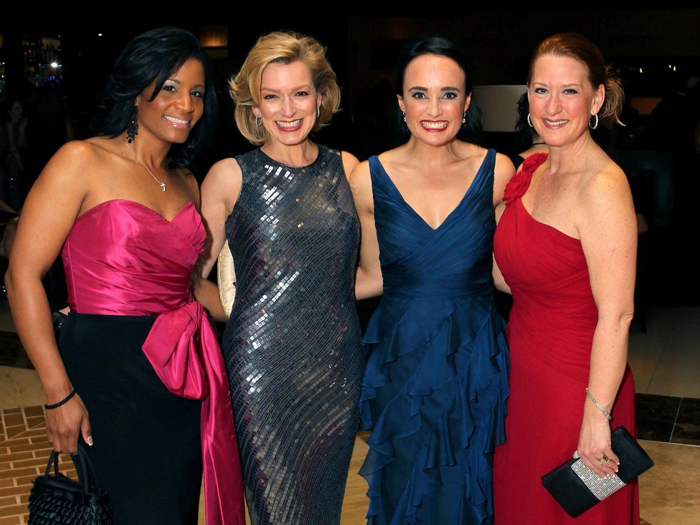 Noelle LeVeaux, Kate Rose Marquez, Joanna Clarke, and Gillian Breidenbach, jld ball 2014