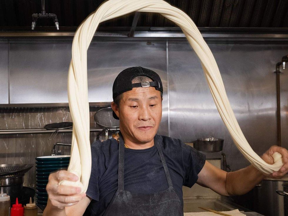 Noodle pulling at DH