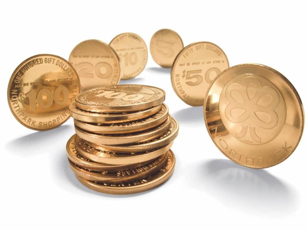 NorthPark Gold gift coins