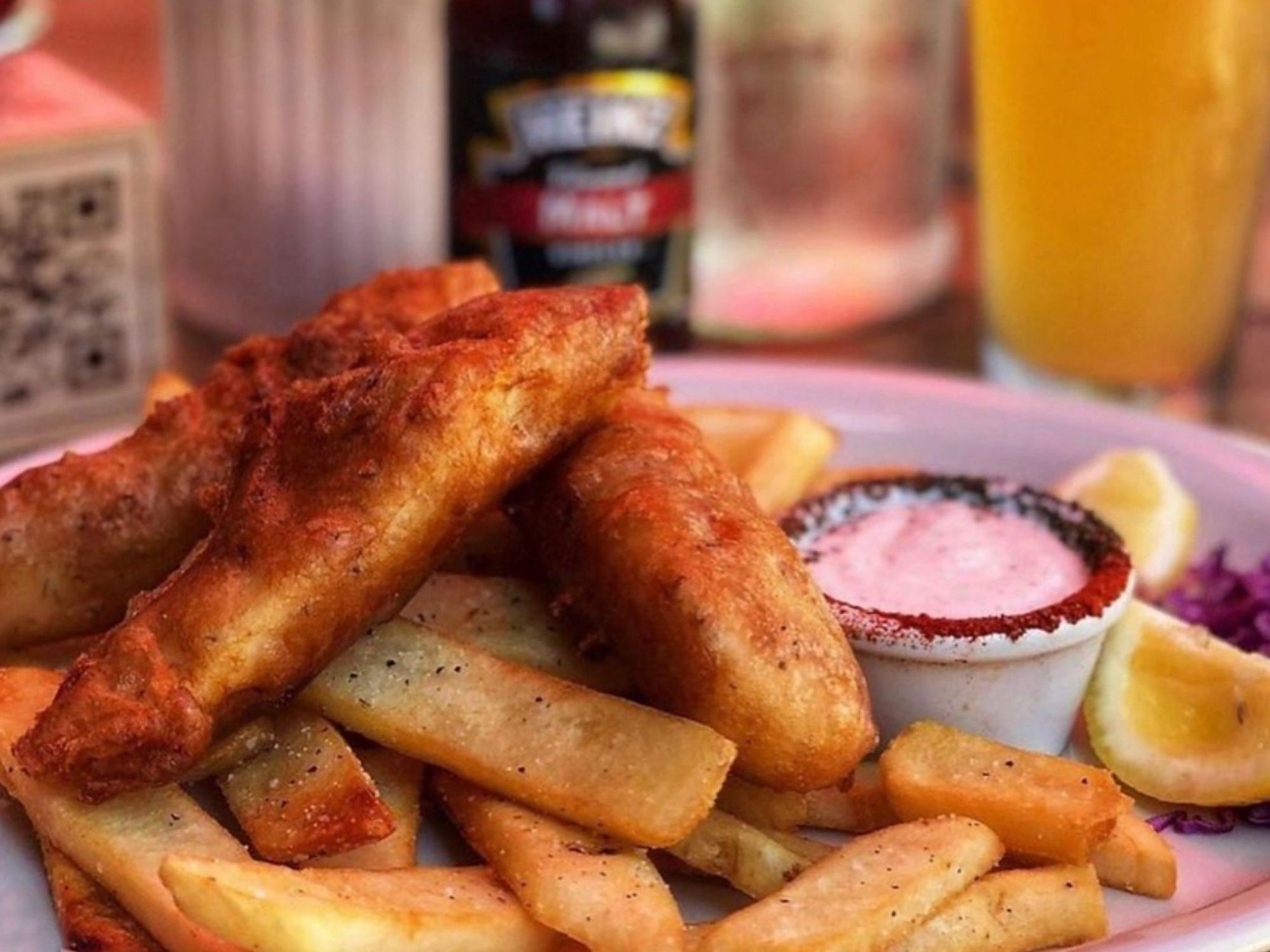 Old Monk fish & chips