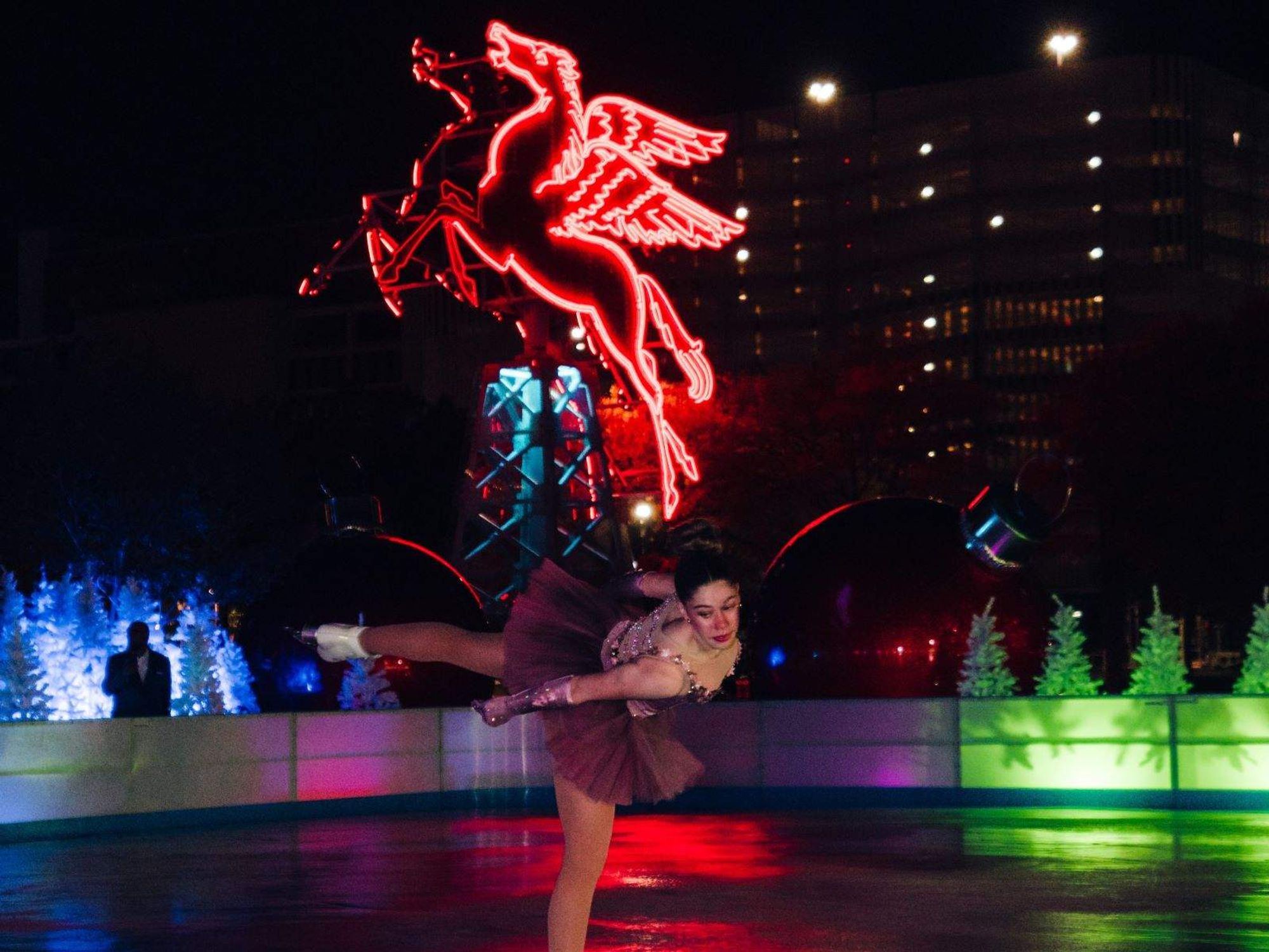 Omni Dallas Hotel ice skating rink