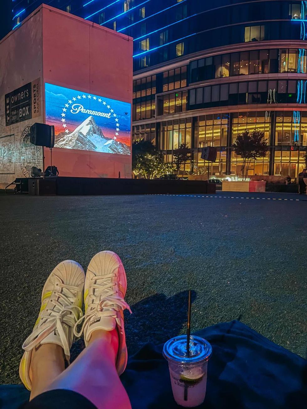 Omni movies on the lawn