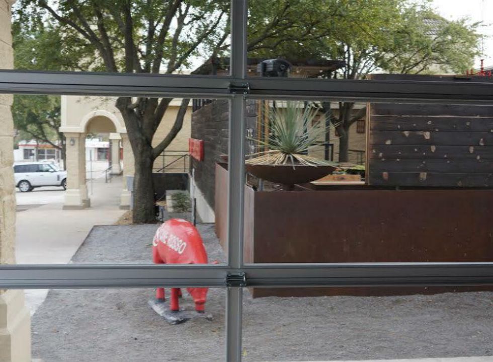 On Rotation patio view