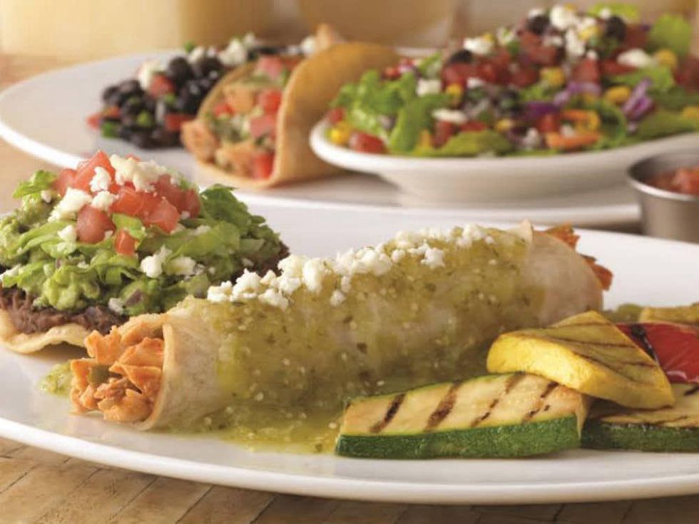 On the Border enchiladas