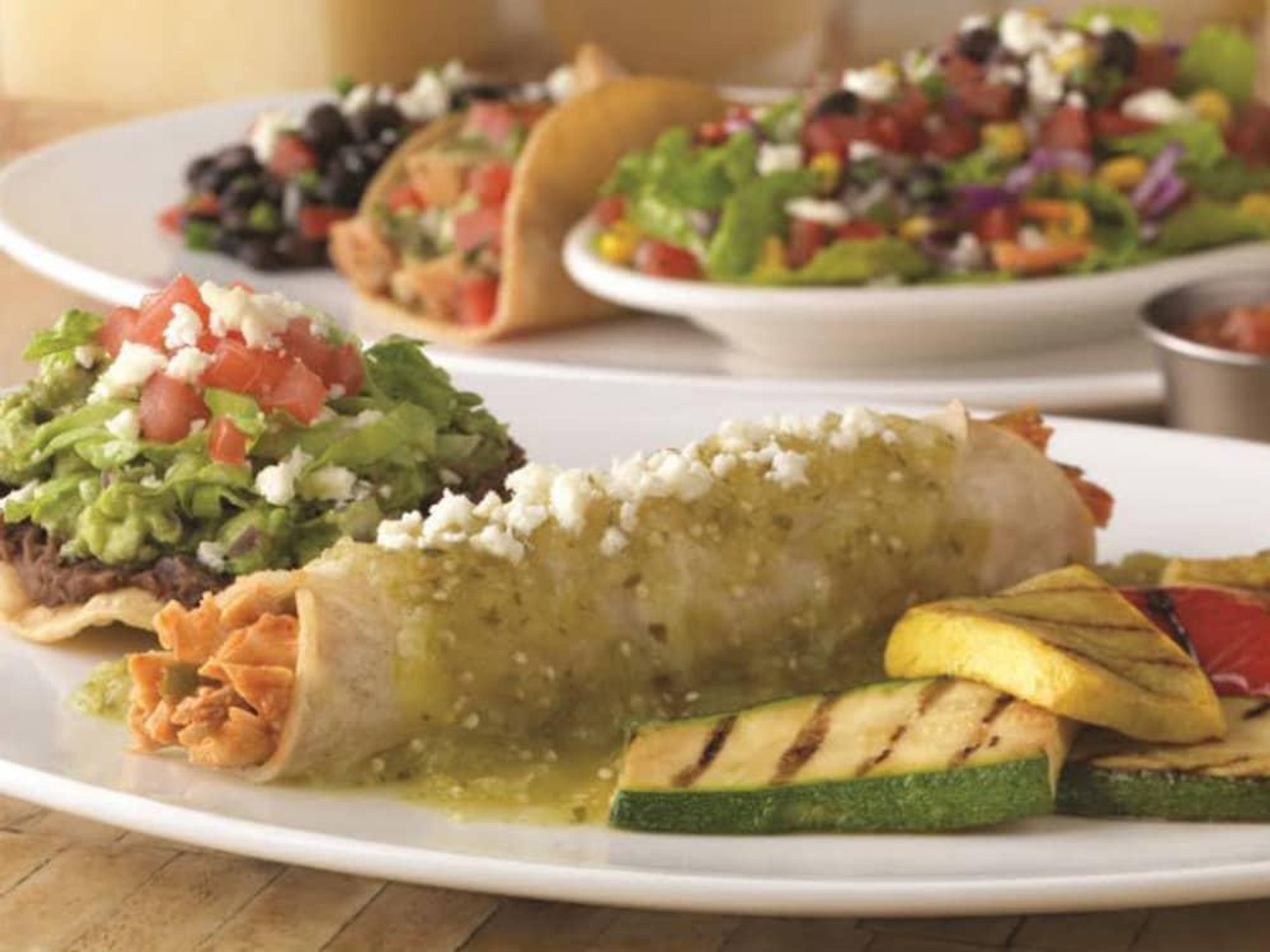 On the Border enchiladas