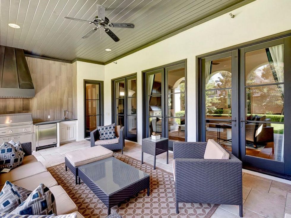 Outdoor kitchen at 3417 Villanova in Dallas