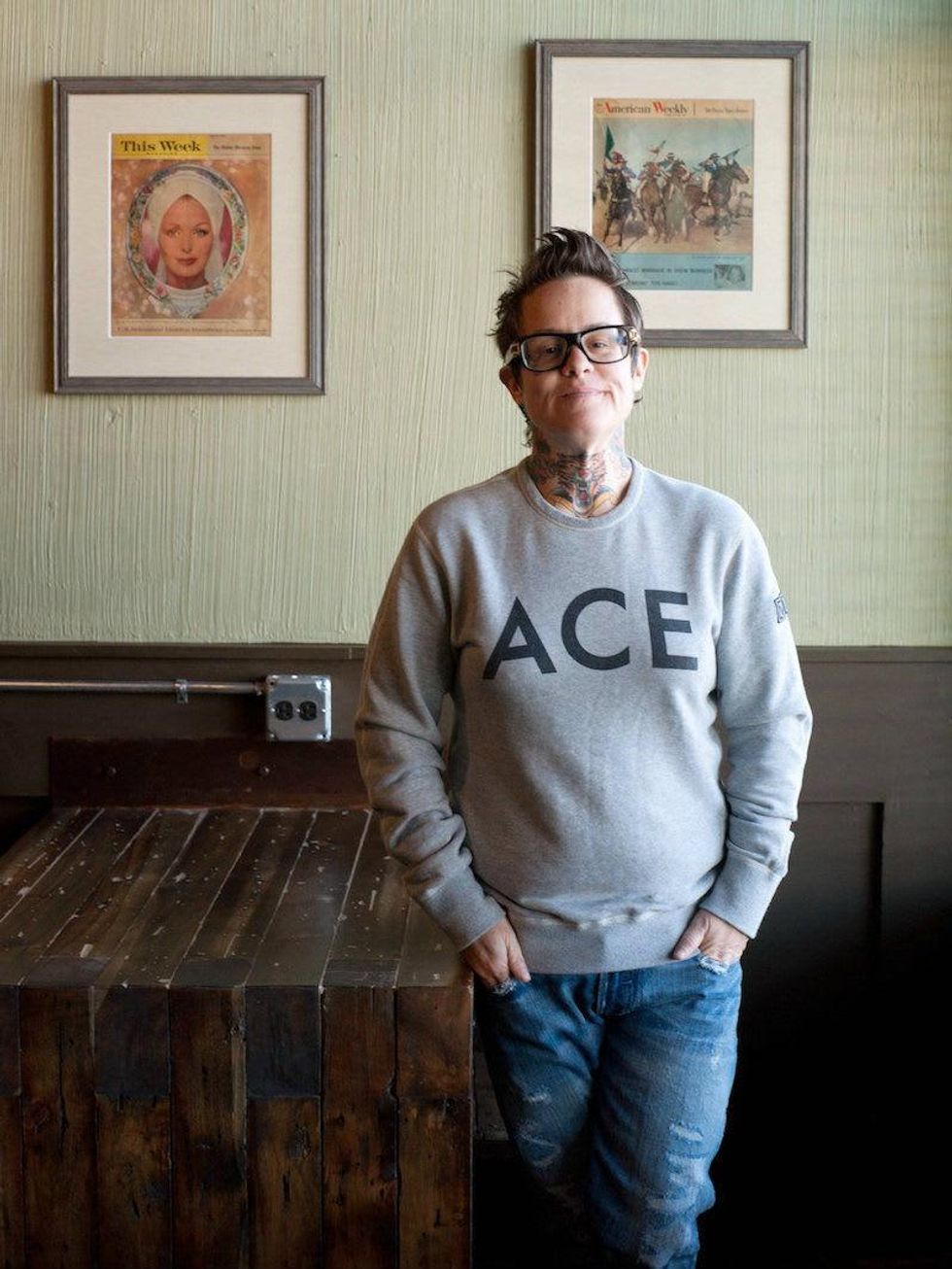 Owner Brooke Humphries at Mudsmith coffee shop