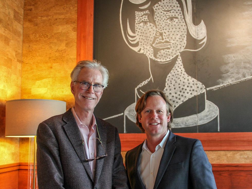 Owner Shannon Wynne and Keith Schlabs of Lark in the Park