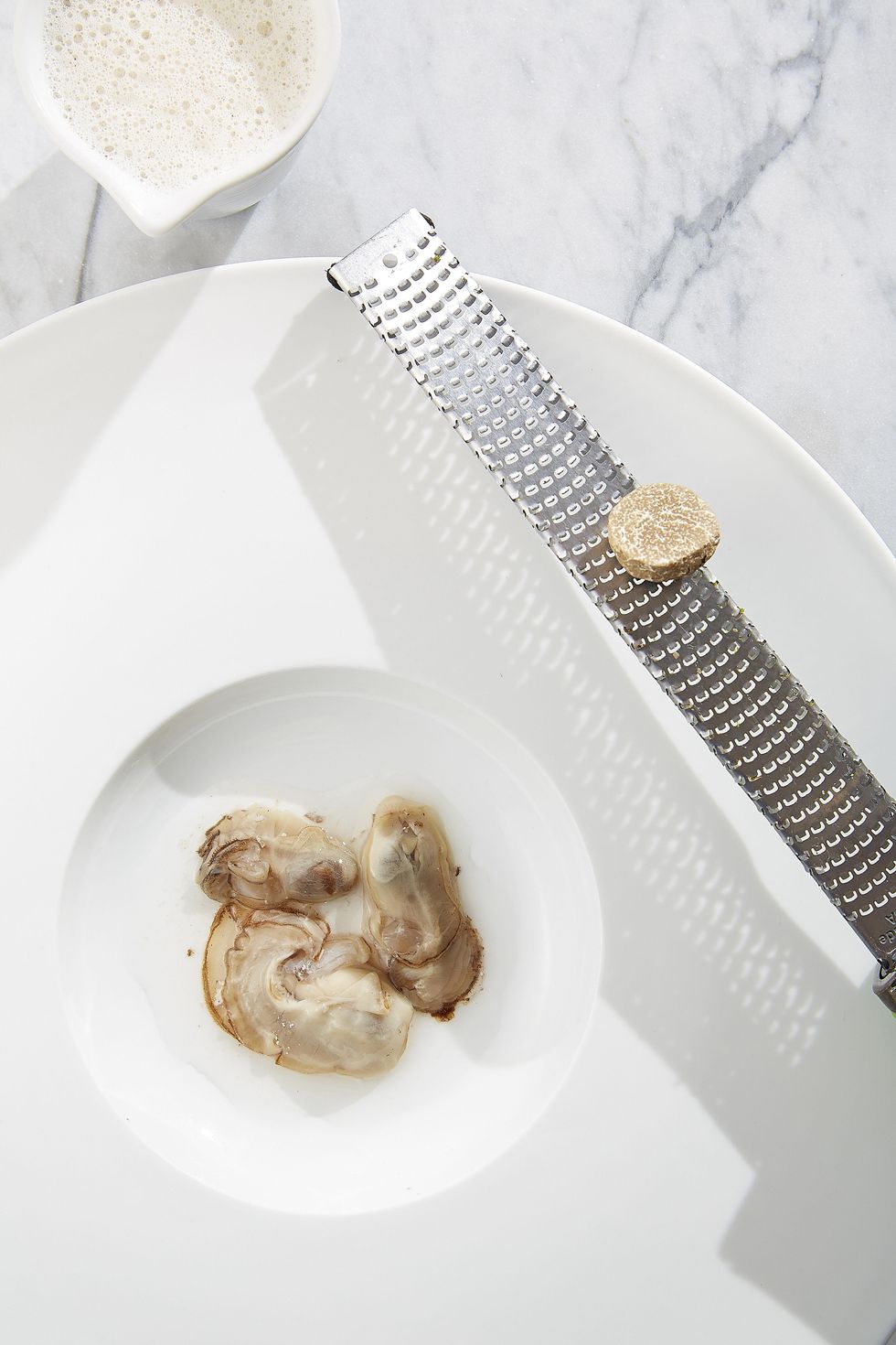 Oyster chowder at Spoon restaurant in Dallas