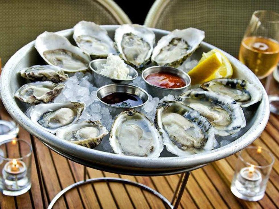 Oysters and champagne