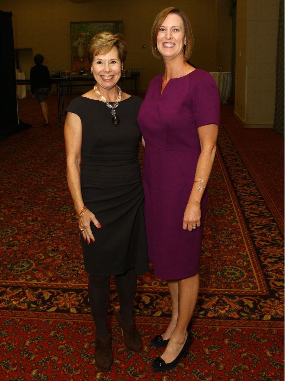 Pam Busbee and Laura Johnson, JLD milestone luncheon