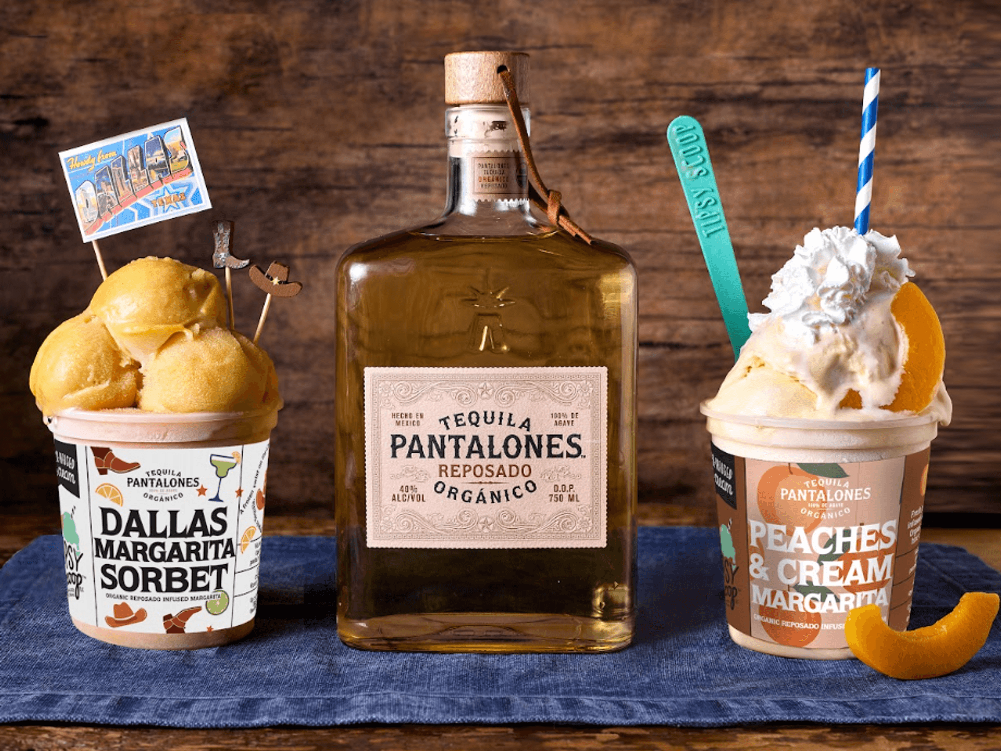 Pantalones Organic Tequila new ice cream flavor collab with Tipsy Scoop