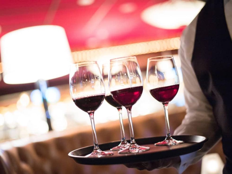 Pappas Bros Steakhouse downtown wine glasses