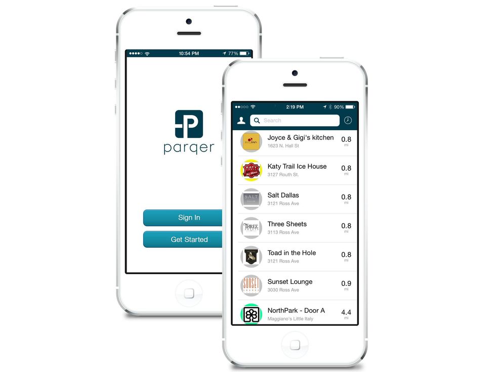 parqer, valet, dallas, app