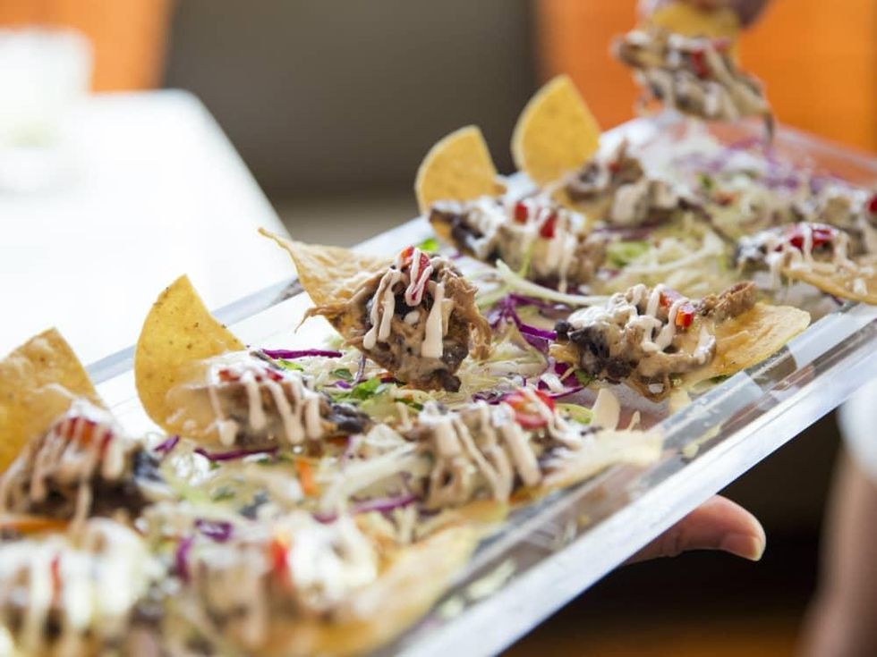 Passed appetizers at Mesero