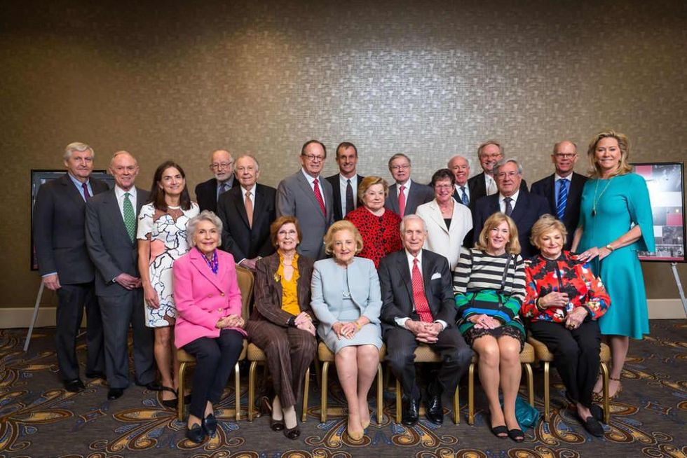 Past Silver Cup Award honorees Frank Risch, Howard Hallam, Julie Hersh, Don Stone, William Custard, Walter Elcock, Lucilo Pen\u0303a, Hal Brierley, Don Glendenning, Bess Enloe, Diane Brierley, Ruben Esquivel, Brad Todd, Sarah Fullinwide