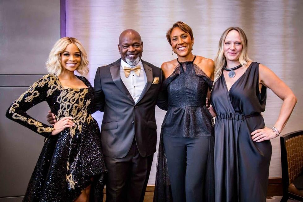 Pat Smith, Emmitt Smith, Robin Roberts, Amber Laign