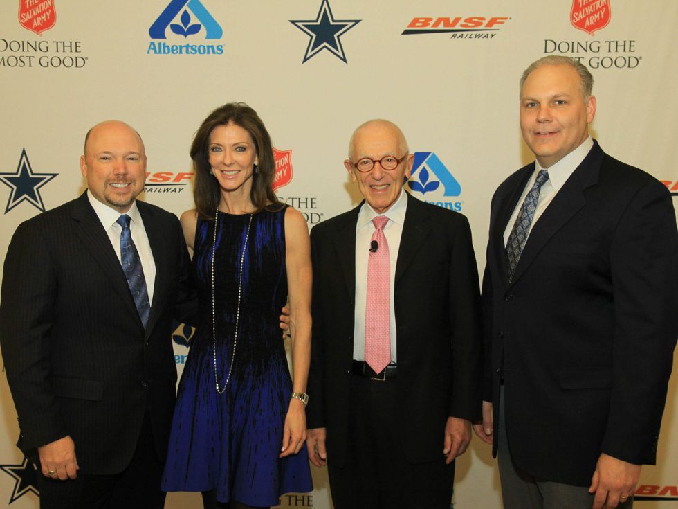 Paul Booth, Charlotte Jones Anderson, Stan Richards, and Clint Degner, DTMG Luncheon