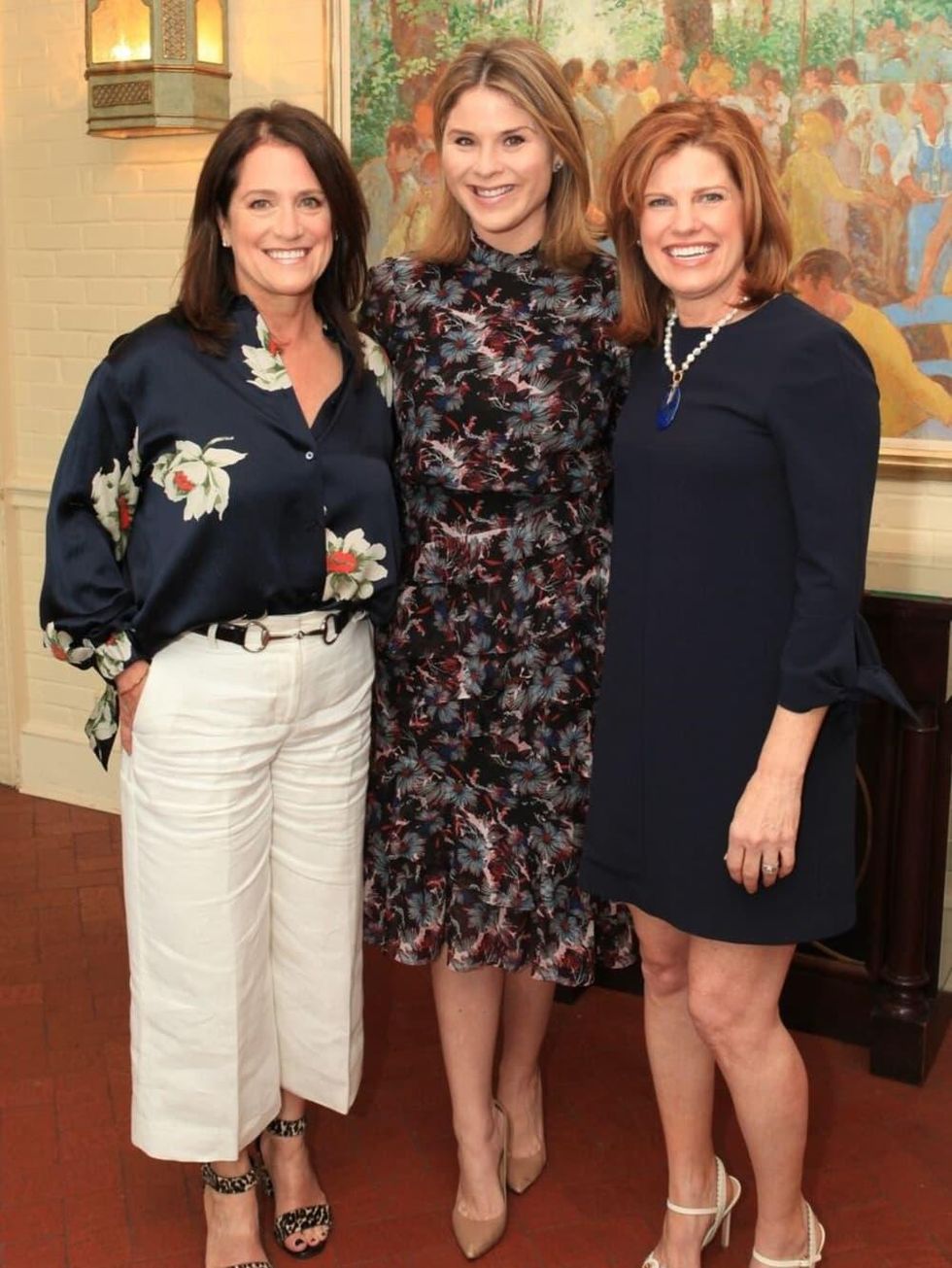 PCHPS luncheon 2018, Tish Key, Luncheon chair; Jenna Bush Hager, featured speaker; Lucinda Buford, PCHPS president