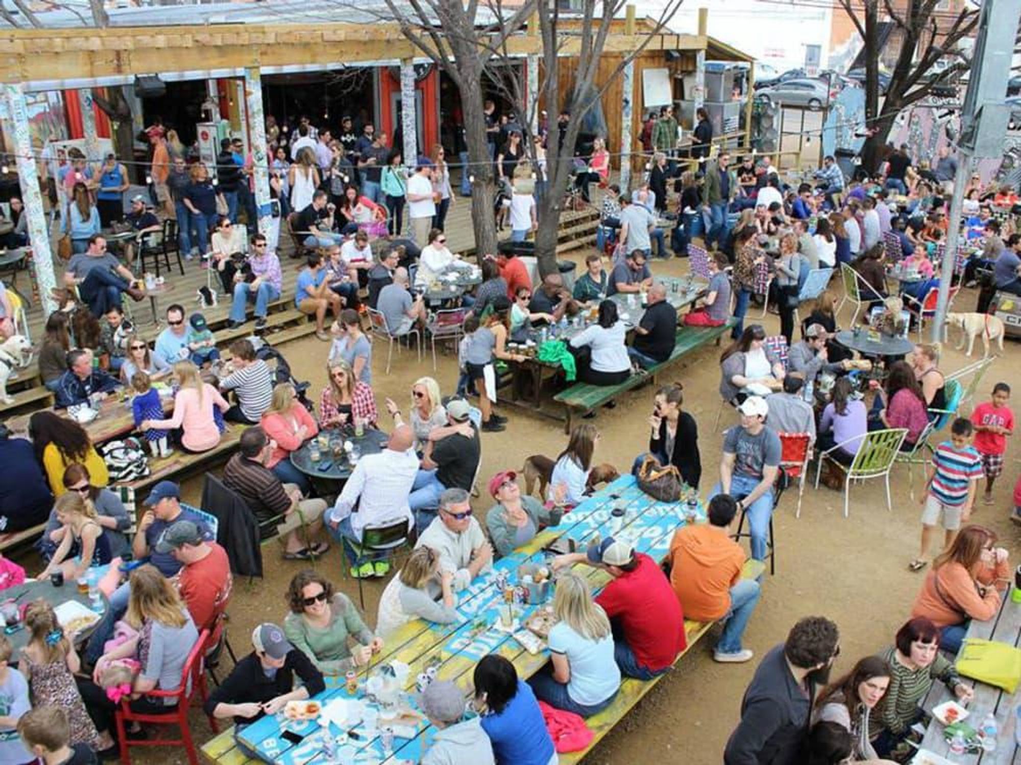 People at Truck Yard in Dallas