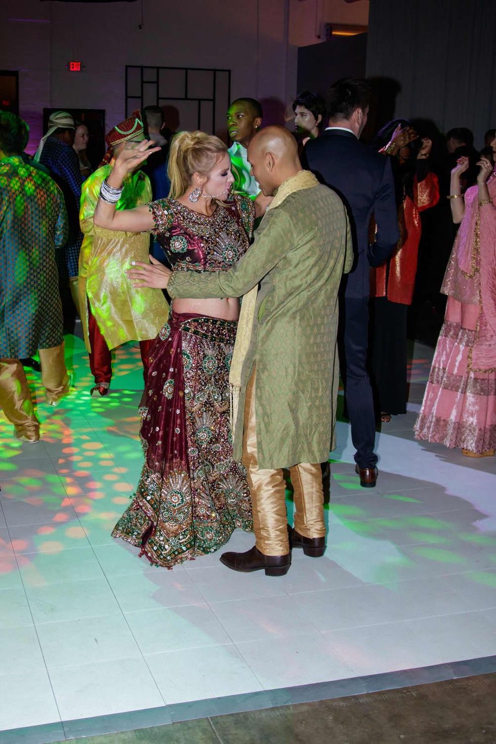 People dancing at Toast to Life 2018 Bollywood