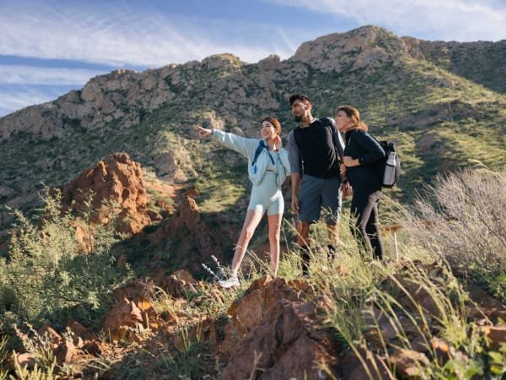 People hiking in El Paso
