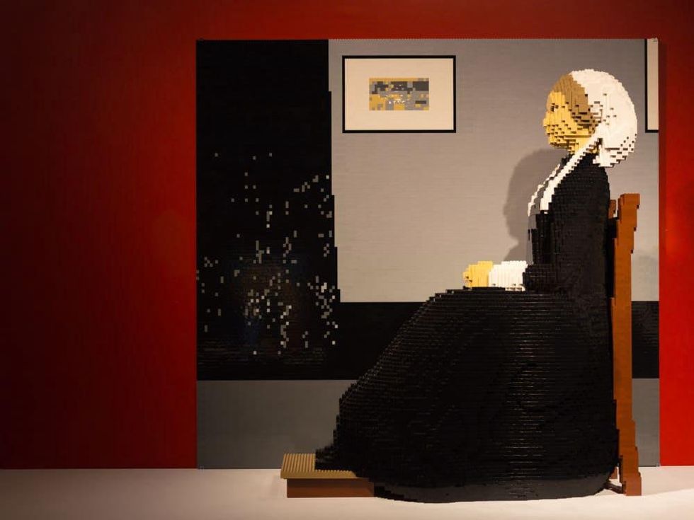 Perot Museum Art of the Brick, Arrangement in Grey and Black