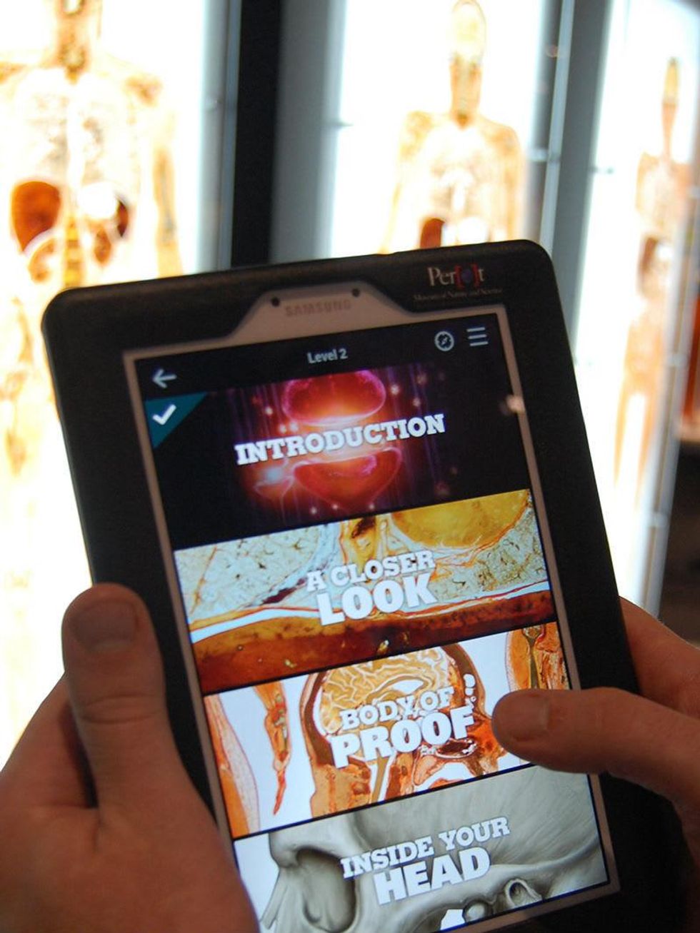 Perot Museum Samsung tablet app