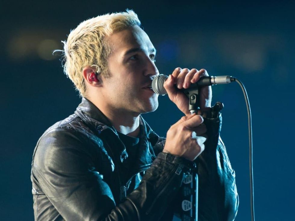 Pete Wentz of Fall Out Boy performs at Houston Rodeo