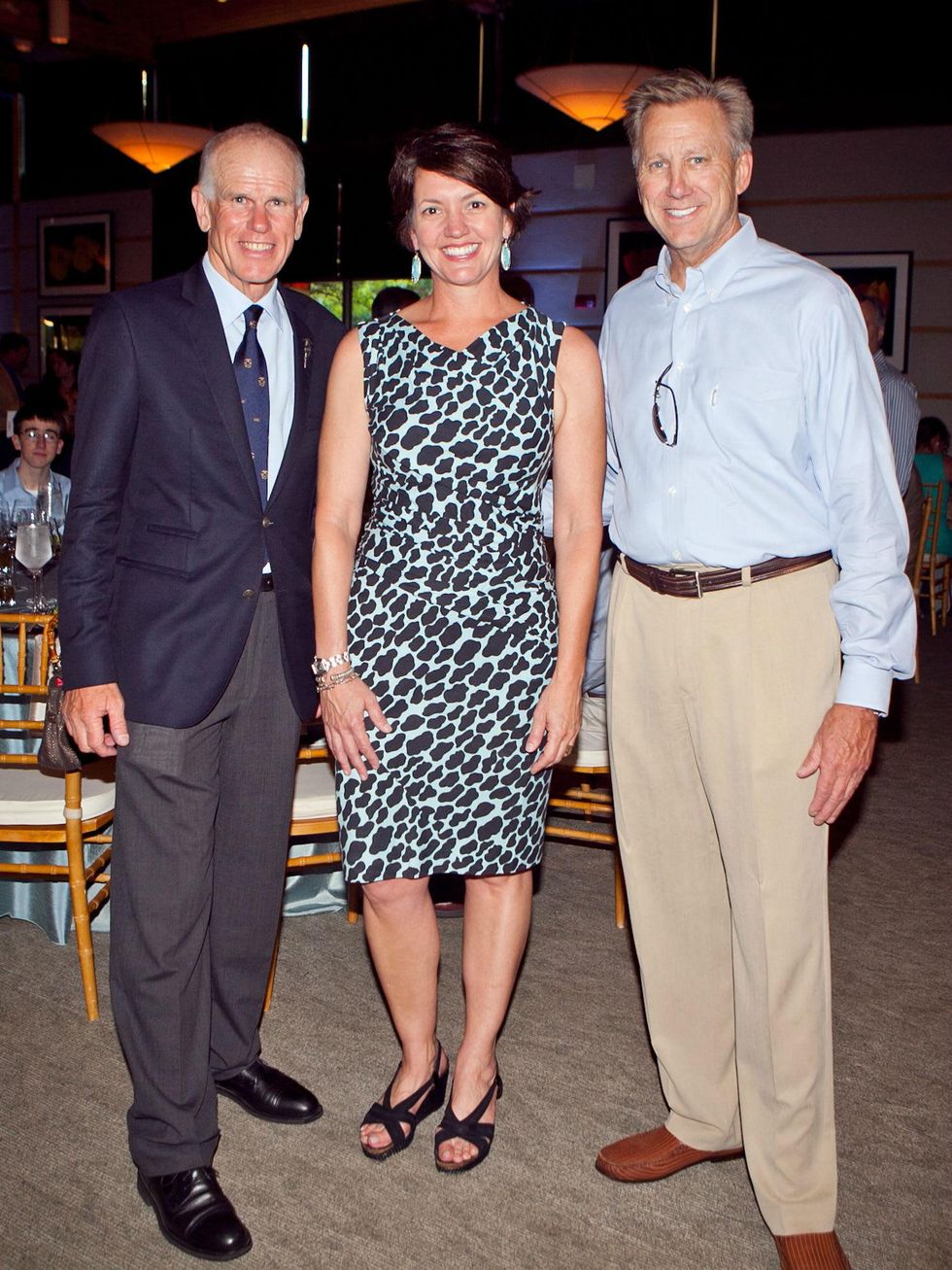 Peter Hillary, Laura Huffman, Wayne Sanders, 2013 Dallas Spring Party