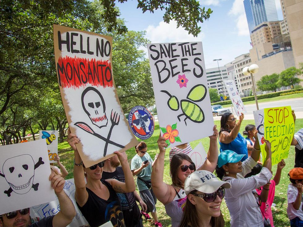 Photo of GMO protesters in Dallas