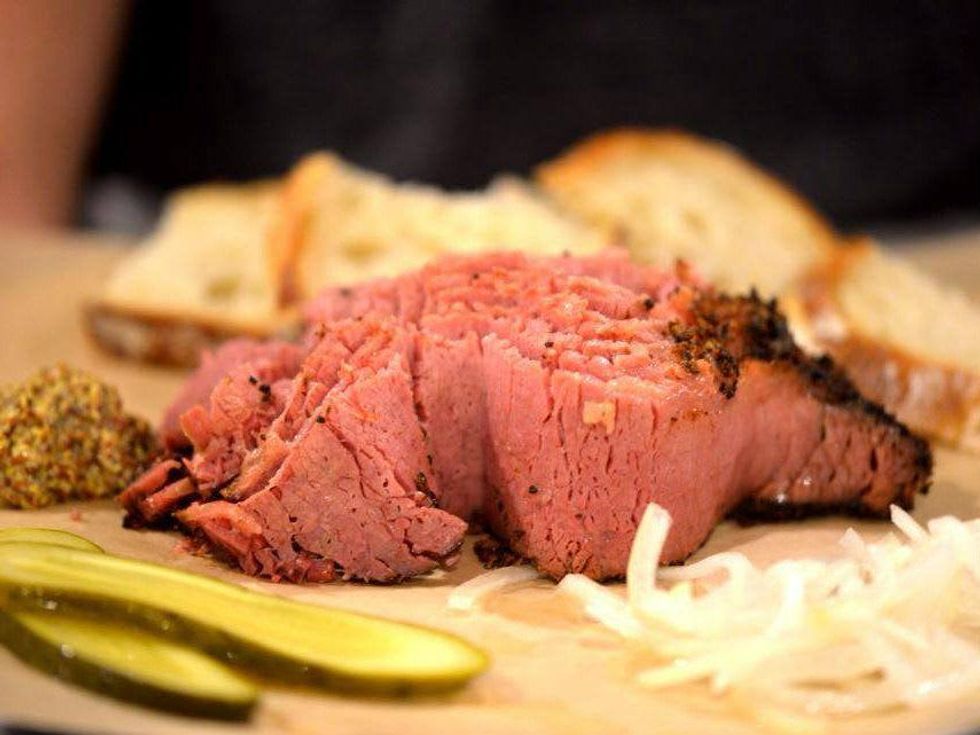 Pieous pastrami sandwich