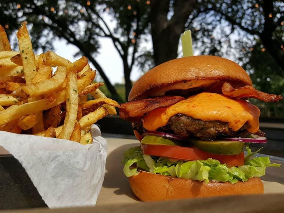 Pimento burger at Preston Hollow Grill in Dallas